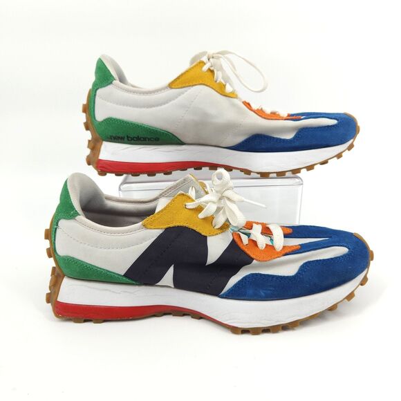 New Balance 327 Shoes Mens Size 9 Blue White Black Athletic Running - Picture 1 of 9